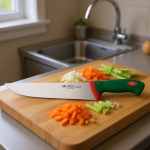 Cuchillo de Carnicero Francés PREMANA Profesional de 27 cm, Inoxidable, Verde y Cromado 100627 G - Product Image 3