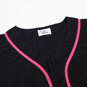 Camiseta de béisbol de moda para hombre de alta calidad personalizada camiseta transpirable deportes uniforme botón cierre Béisbol Softbol desgaste - Product Image 3