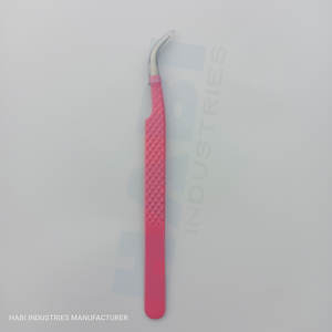 ผู้ค้าส่งแหนบต่อขนตาสีชมพู รับทำโลโก้ แหนบปลายโค้ง ผู้ผลิตอุปกรณ์ต่อขนตาสำหรับร้านเสริมสวย - Product Image 6