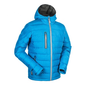 Veste matelassée en toile pour homme, personnalisable OEM/ODM, chaude, légère, isolée, avec col montant et logo frontal, élégante, pour l'hiver - Product Image 1