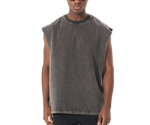 Vêtements de sport de rue personnalisés, vêtements de sport, débardeur athlétique sans manches, débardeur déchiré, débardeur oversize pour homme, prix bas, OEM personnalisé - Product Image 1