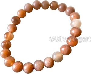 Pulsera Unisex de Cuentas de Piedra Solar Natural, Pulseras de Yoga Ajustables, Regalo de Navidad, Pulsera Elástica para Mujer, Pulsera para Hombre - Product Image 2