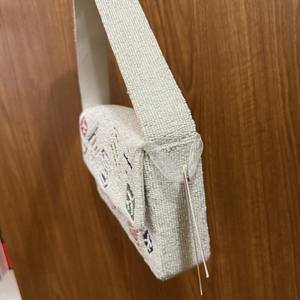 Multicolor Beaded <b>Bag</b> with Handle, Handheld <b>Bag</b>, Casual Hand <b>Bag</b>, Indian Handicraft, Handmade, <b>Baguette</b> <b>bag</b>, - Product Image 3