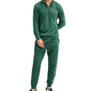 Jogging unisexe écologique à logo personnalisé, ensemble de survêtements d'entraînement d'hiver et de jogging avec logo personnalisé - Product Image 1