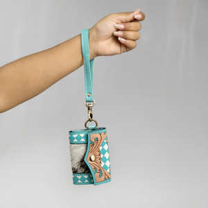 Pulsera Bohemia de Cuero Genuino Premium con Cierre de Botón con Patrón Geométrico, Forma Cuadrada, Portátil, para Uso Diario en Todas las Estaciones - Product Image 1