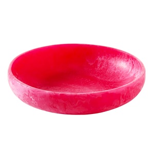 Bol et plat de service décoratifs en résine écologique de couleur verte, fabriqués en Inde - Product Image 2