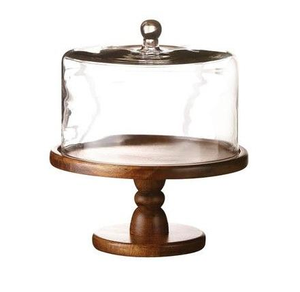 Support à gâteau en bois massif carré, fait à la main, écologique, de qualité supérieure, conçu pour le lave-vaisselle, finition polie, Saniya - Product Image 4