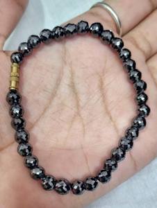 Cuentas sueltas personalizables de moissanita negra facetada de grado AAA de 8mm, joyería de Hip Hop de 6mm con Material de piedra - Product Image 2