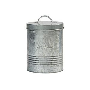 Fournisseur de boîtes à café galvanisées de qualité supérieure, boîte de rangement artisanale de forme ronde, ustensiles de cuisine, boîte en métal pour comptoir - Product Image 1