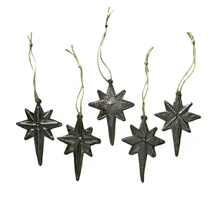 Albero stella di natale per <span class=keywords><strong>la</strong></span> decorazione della casa 2025 In molti nuovi colori stelle. Stella dorata splendente dell'albero per le decorazioni della festa di natale - Product Image 6