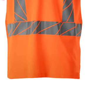 Hi Viz Safety Workwear Polo Camisetas Rayas de alta visibilidad para ropa de seguridad nocturna Hombres Mujeres Tela de alta calidad - Product Image 6