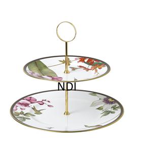 Fiestas DE BODA pastel servidor soporte redondeado diseñador 2 niveles taza pastel servidor plegable pastel soporte - Product Image 4