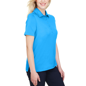 Polo de mujer hecho a medida 100% algodón personalizado DTF logotipo impreso peso pesado secado rápido color sólido streetwear señoras polo - Product Image 4