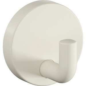 HEWI Single Wall <b>Hook</b> 45mm Projection Polyamide Pure White Matt 50mm Diameter - Product Image 1