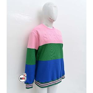 Logo personnalisé unisexe coton gaufré bâton imprimé t-shirts gaufré tricot tissu avec gaufrage t-shirts surdimensionnés - Product Image 6