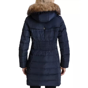 แจ็คเก็ตวาร์ซิตี้สไตล์ใหม่ ใส่สบายสำหรับฤดูหนาว คุณภาพดีเยี่ยมสำหรับผู้หญิง แบบพัฟเฟอร์บุใยสังเคราะห์ มีฮู้ด กันลม ผลิตจากขนสัตว์แท้ 100% รับสกรีนโลโก้ - Product Image 2