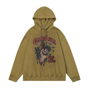 เสื้อฮู้ดผู้ชายผ้าฝ้ายโอเวอร์ไซส์ซักได้สำหรับผู้ชาย - Product Image 3