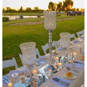 Magnifique Look Crystal Wedding Centerpieces Hurricanes Holder pour les fêtes d'événement de mariage Utilisation de la décoration de table - Product Image 2