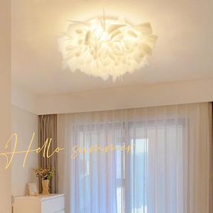 โคมไฟระย้า LED สไตล์โมเดิร์นมินิมอล Ra80 แสงสีขาวเย็น 3500K แบบติดตั้งฝังฐานโลหะ ครอบคริสตัลและกระดาษ ขนาดใหญ่ สำหรับห้องนั่งเล่น - Product Image 4