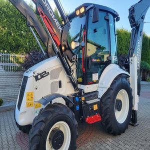 Minicargadora Hidromek 102B con el mejor rendimiento, cargadora eficiente para tractor de ruedas, retroexcavadora frontal con motor central - Product Image 1