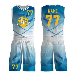 Vente en gros de vêtements de sport d'été uniformes de basket-ball pour garçons grande taille personnalisés respirants maillots imprimés par sublimation pour garçons - Product Image 1