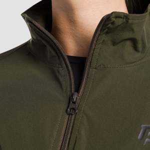 Veste de gymnastique Olive AirFlex Zipper, vêtements de performance haut de gamme - Product Image 5