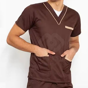 2025 Best Selling Fully Customized Lightweight Spandex V-Neck Women Hospital Jogger Scrub Top <b>Nurse</b> Uniform Set High Quality - Product Image 5