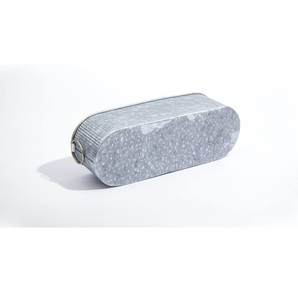 เครื่องปลูกต้นไม้เหล็กชุบสังกะสีทรงรีสำหรับบ้านสวนกลางแจ้งงานประดิษฐ์ทำมือสไตล์ใหม่ - Product Image 4