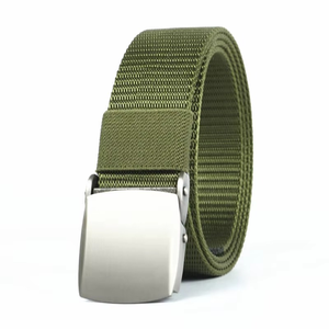 Adjustable High Quality Outdoor Reproduction Uniform Men's 100% Polyester Webbing <b>Fabric</b> Alloy Buckle <b>Belts</b> - Product Image 4
