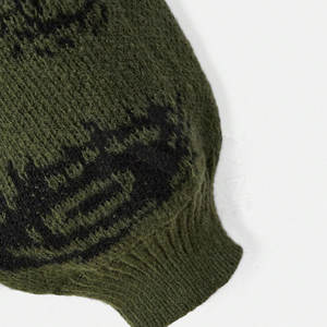 Meilleure qualité personnalisée en usine col rond hiver chaud hommes pull design respirant pull en mohair pull en tricot jacquard floue - Product Image 3