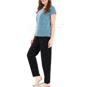Chándal informal de verano para mujer, conjunto de dos piezas, camisa y pantalones deportivos de manga corta, conjunto de ropa deportiva de verano para mujer - Product Image 3