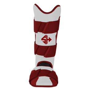 Espinilleras de Béisbol de Cuero, Protección Profesional Ajustable y Ligera para Jugadores de Deportes con Pelota, Flujo de Aire Mejorado para un Juego Fresco - Product Image 1