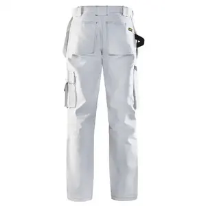 Pantalones de Trabajo Unisex de Alta Calidad Kosmo Exports, Color Blanco, de Algodón, con Múltiples Bolsillos de Seguridad, ANSI Clase 1, con Luz LED Intermitente y Logotipo Personalizado - Product Image 4