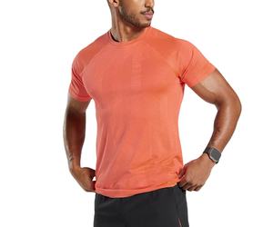 2025 nuevo estilo Camiseta de cuello redondo para hombre 100% algodón Casual de manga corta de tela de punto alto camiseta de estilo de timbres sólidos - Product Image 1