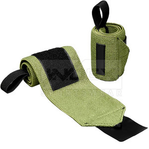 Muñequeras de entrenamiento físico para gimnasio, muñequeras ligeras de color sólido, muñequeras de Bajo MOQ - Product Image 1