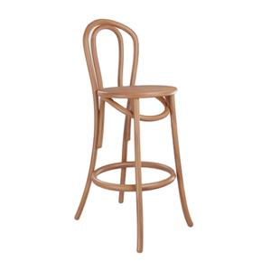 Silla de Barra de Madera de Teca Sólida Ecológica, Taburete de Madera para Barra de Cocina Moderna, Cafetería, Restaurante, Proveedor de Muebles, OEM - Product Image 1