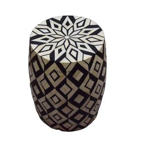 Venta caliente Hotel Ware MDF Bone Inlay Taburete Venta al por mayor Bone Inlay Modern Good Quality Living Room Taburete para dormitorio de SCI 2024 - Product Image 6