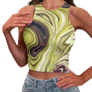 T-shirts pour femmes couleur personnalisée avec manches courtes été fait haut court pour femmes t-shirts en gros - Product Image 1