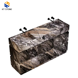 Mueble de Baño Independiente de Mármol Calacatta Viola Turco de Diseño Moderno Personalizado al por Mayor con 4 Cajones y Lavabo, Proveedor de Tamaños Personalizados - Product Image 1