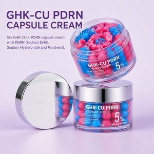 <span class=keywords><strong>Crème</strong></span> Visage Hydratante Effet Bonne Mine au Niacinamide et Panthénol, Capsules de Peptide GHK-CU, <span class=keywords><strong>Crème</strong></span> Gelée Éclatante pour Peau, Marque Privée - Product Image 2