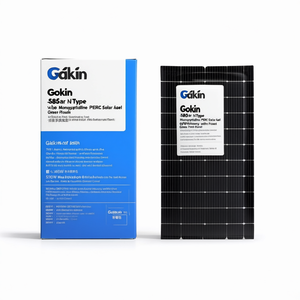 แผงโซลาร์เซลล์ Gokin Solar 585W แบบ N-Type Monocrystalline PERC ประสิทธิภาพ 660W เกรดอุตสาหกรรม พร้อมกระจกปิดด้านหน้า - Product Image 2