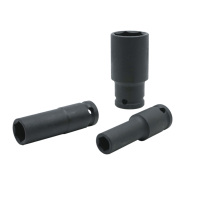 Jeu de douilles à impact profond pour outils à main Taille 8mm à 41mm Chrome et finition isolée Caractéristique hexagonale de qualité bricolage