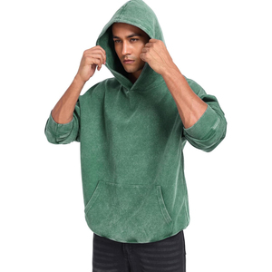 OEM Services Custom Printed Acid Wash Hoodies for Men Winter Digital Printing Polyester/Cotton Pullover <b>Hoodie</b> - Product Image 4