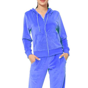 Sportswear High Quality Fashion <b>Women</b> Velour Tracksuit Activewear Running Wear Tracksuit <b>For</b> <b>Women</b> - Product Image 3