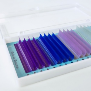 Extensions de cils individuelles ELFA fabriquées au Vietnam, en faux vison de 0,15 mm, faites à la main, légères, mélange de couleurs 8-20, cils longs naturels - Product Image 1