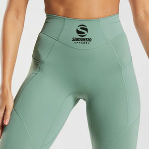 High Quality Women <b>Slim</b> Fit <b>Legging</b> Seamed Breathable Spandex/Polyester Casual Solid Summer Style - Product Image 2