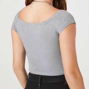 Top Corto de Moda para Mujer, Sexy, Ajustado, con Hombros Caídos, Camisetas sin Mangas - Product Image 3