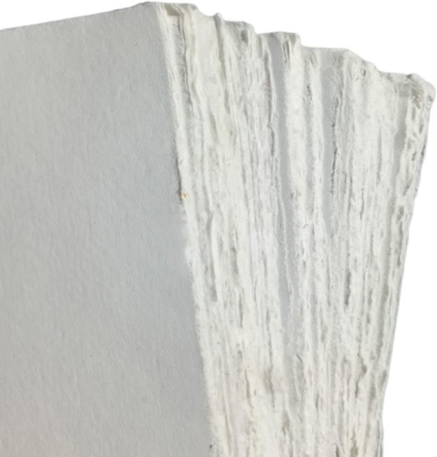 Handmade Cotton Paper with Deckle Edge for Painting Sketch Watercolor Art Kraft Scrapbooking Thank You Gift Tag for Artists