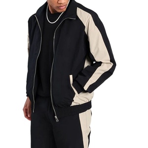 Conjunto cortavientos para hombre, chaqueta deportiva atlética, pantalones cortavientos, transpirables, para entrenamiento al aire libre, ropa para correr, ropa deportiva cómoda. - Product Image 1