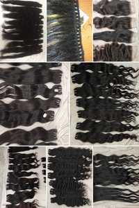 Ấn Độ nguyên liệu phần mở rộng tóc siêu đôi rút ra đền Trinh Nữ lớp biểu bì phù hợp tóc xoăn lượn sóng thẳng bó từ các nhà phân phối - Product Image 2